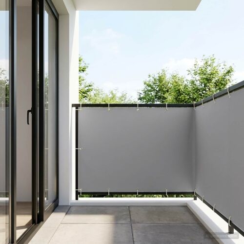Zaslon za privatnost na balkonu 150 x 300 cm - Svjetlosiva 150 x 300 cm Cijena