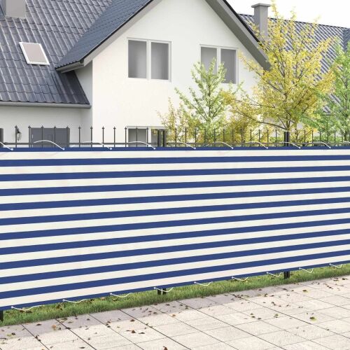 Zaslon za privatnost na balkonu 150 x 1000 cm - Plava i bijela 150 x 1000 cm Cijena