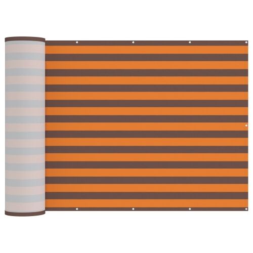Zaslon za privatnost na balkonu 150 x 400 cm - narančasta i smeđa 150 x 400 cm Cijena
