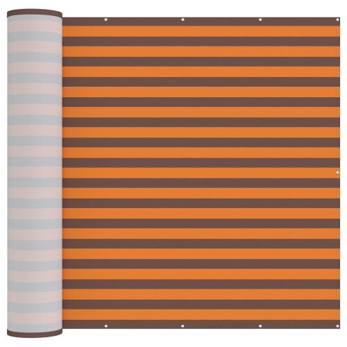 Zaslon za privatnost na balkonu 180 x 200 cm - narančasta i smeđa 180 x 200 cm Cijena