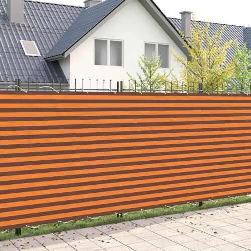 Zaslon za privatnost na balkonu 200 x 200 cm - narančasta i smeđa 200 x 200 cm Cijena