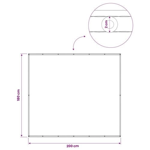 Zaslon za privatnost na balkonu 180 x 200 cm - Bež 180 x 200 cm Cijena