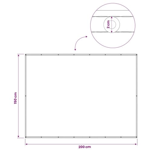 Zaslon za privatnost na balkonu 150 x 200 cm - Sivo-smeđa 150 x 200 cm Cijena