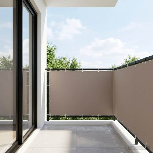 Zaslon za privatnost na balkonu 150 x 800 cm - Sivo-smeđa 150 x 800 cm Cijena