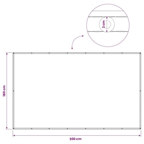 Zaslon za privatnost na balkonu 180 x 300 cm - Tamnozelena 180 x 300 cm Cijena