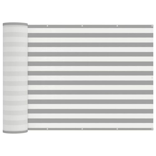 Zaslon za privatnost na balkonu 200 x 300 cm - Svijetlosiva i bijela 200 x 300 cm Cijena