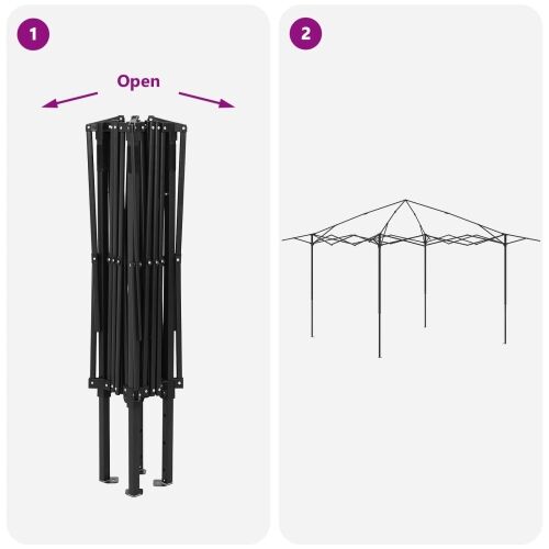 Gazebo s 4 bočne strane 2,6 x 2,6 m Svjetlosiva i antracit - Svjetlosiva i antracit s 4 bočna zida Cijena