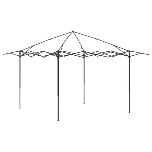 Gazebo s 4 bočne strane 2,6 x 2,6 m Svjetlosiva i antracit - Svjetlosiva i antracit s 4 bočna zida Cijena