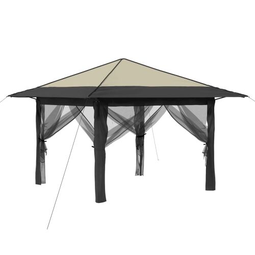 Gazebo s 4 bočne strane Krem i Antracit - Krema i antracit s 4 bočna zida Cijena