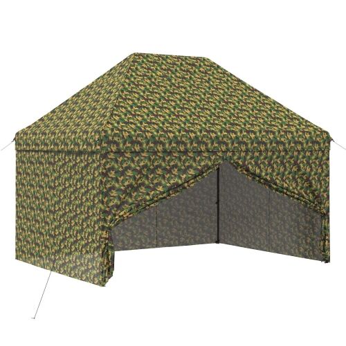 Šator sa 4 bočna zida 2,9 x 4,3 m Vojska kamuflaža - 290 x 430 cm Cijena