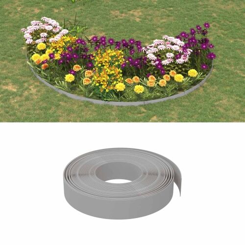 Ograda za vrt 25 m 10 cm PE Siva - Siva 25 x 0,1 m Cijena