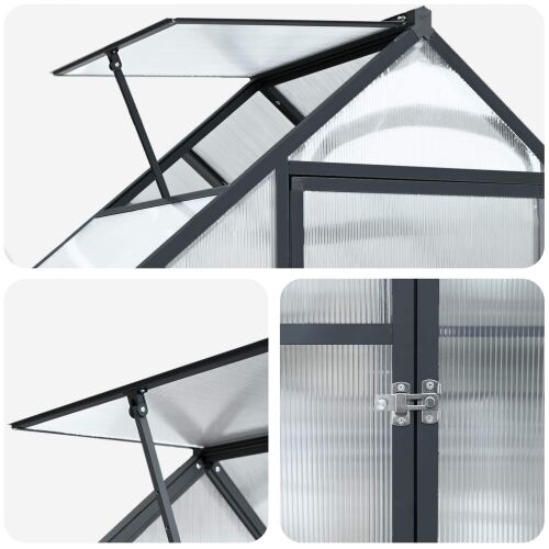 Vrtni staklenik 183,5 x 63,5 x 207 cm - 60 cm Cijena