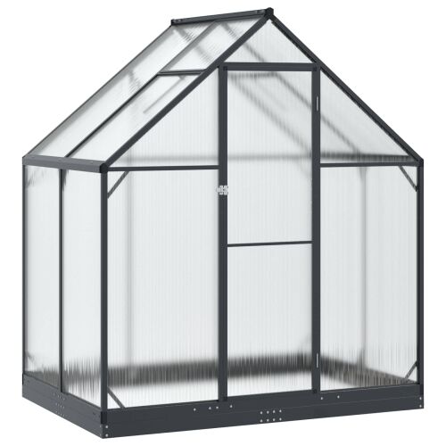 Vrtni staklenik 183,5 x 123 x 207 cm Aluminij i pocinčani čelik - 123,5 cm Cijena