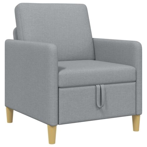 Sofa s pohranom Svjetlosiva 72 x 78 x 87 cm Poliester - Svjetlosiva 60 cm Cijena