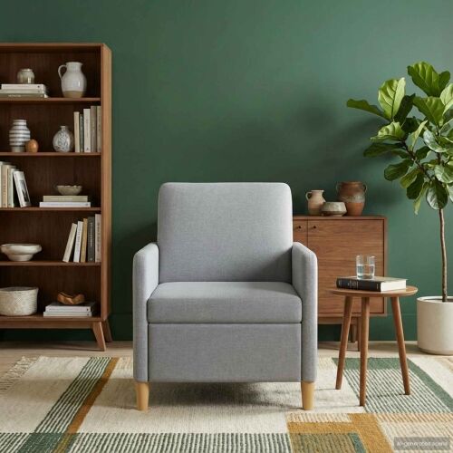 Sofa s pohranom Svjetlosiva 72 x 78 x 87 cm Poliester - Svjetlosiva 60 cm Cijena
