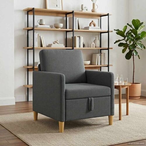 Sofa s pohranom Tamnosiva 72 x 78 x 87 cm Poliester - Tamnosiva 60 cm Cijena