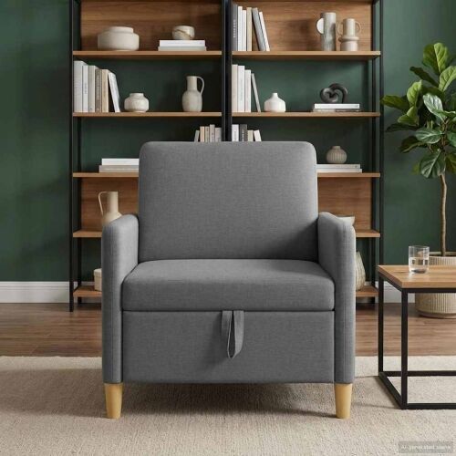 Sofa s pohranom Tamnosiva 72 x 78 x 87 cm Poliester - Tamnosiva 60 cm Cijena
