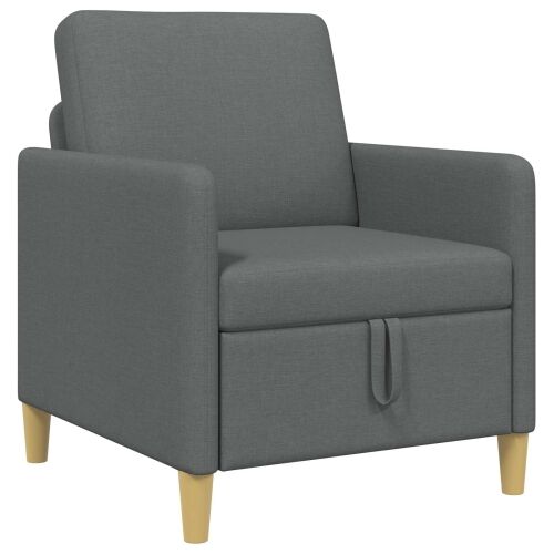 Sofa s pohranom Tamnosiva 72 x 78 x 87 cm Poliester - Tamnosiva 60 cm Cijena