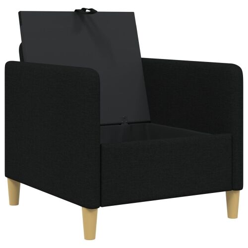 Sofa s pohranom Crna 72 x 78 x 87 cm Poliester - Crna 60 cm Cijena