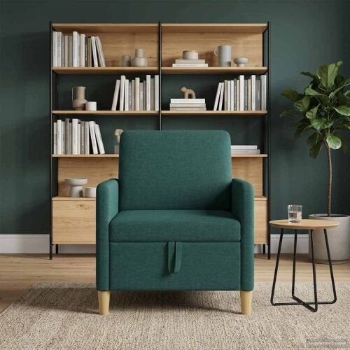 Sofa s pohranom Tamnozelena 72 x 78 x 87 cm Poliester - Tamnozelena 60 cm Cijena