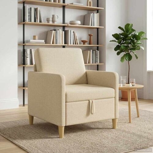 Sofa s pohranom Krem 72 x 78 x 87 cm Poliester - Krem 60 cm Cijena