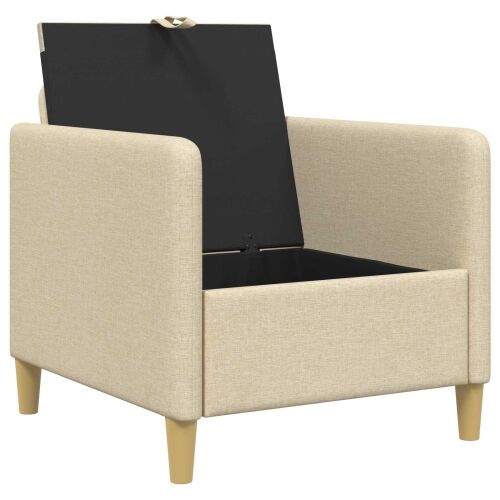 Sofa s pohranom Krem 72 x 78 x 87 cm Poliester - Krem 60 cm Cijena