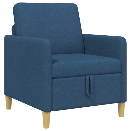 Sofa s pohranom Plava 72 x 78 x 87 cm Poliester - Plava 60 cm Cijena