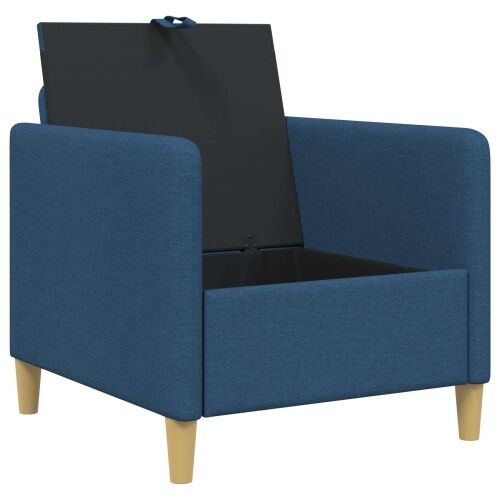 Sofa s pohranom Plava 72 x 78 x 87 cm Poliester - Plava 60 cm Cijena