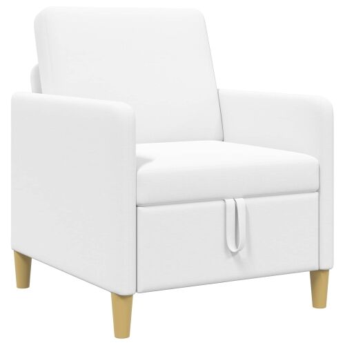 Sofa s pohranom Bijela 72 x 78 x 87 cm Poliester - Bijela 60 cm Cijena