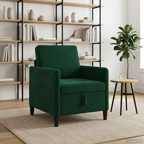Sofa s pohranom Tamnozelena 72 x 78 x 87 cm Poliester - Tamnozelena 60 cm Cijena