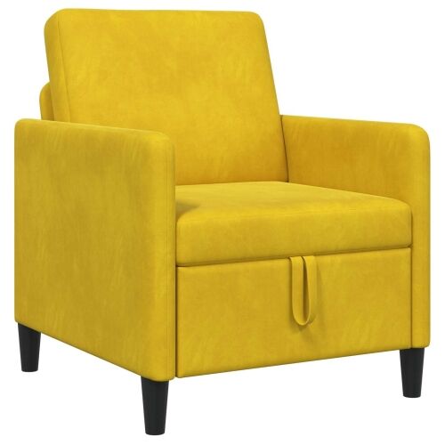 Sofa s pohranom Žuta 72 x 78 x 87 cm Poliester - Žuta 60 cm Cijena