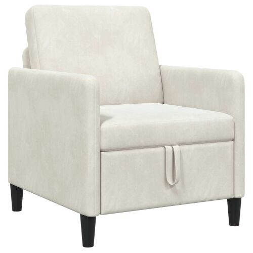 Sofa s pohranom Krem 72 x 78 x 87 cm Poliester - Krem 60 cm Cijena