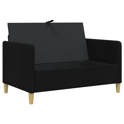 Sofa s pohranom Crna 122 x 78 x 87 cm Poliester - Crna 110 cm Cijena