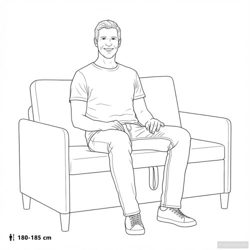 Sofa s pohranom Crna 122 x 78 x 87 cm Poliester - Crna 110 cm Cijena