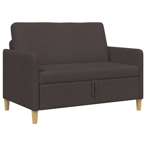 Sofa s pohranom Tamno smeđa 122 x 78 x 87 cm Poliester - Tamno smeđa 110 cm Cijena
