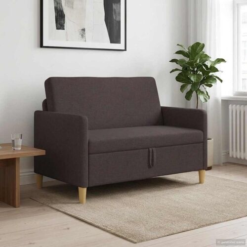 Sofa s pohranom Tamno smeđa 122 x 78 x 87 cm Poliester - Tamno smeđa 110 cm Cijena