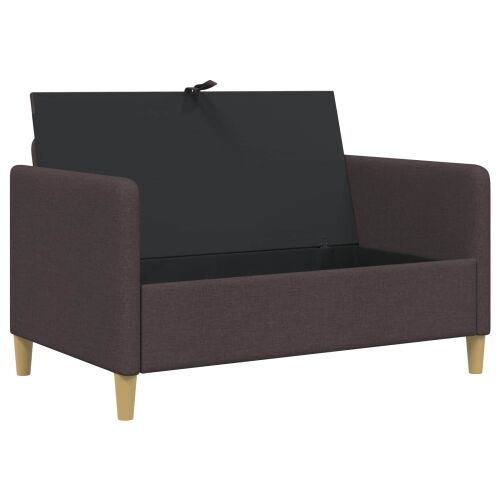 Sofa s pohranom Tamno smeđa 122 x 78 x 87 cm Poliester - Tamno smeđa 110 cm Cijena