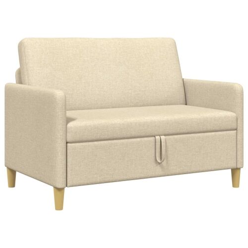 Sofa s pohranom Krem 122 x 78 x 87 cm Poliester - Krem 110 cm Cijena