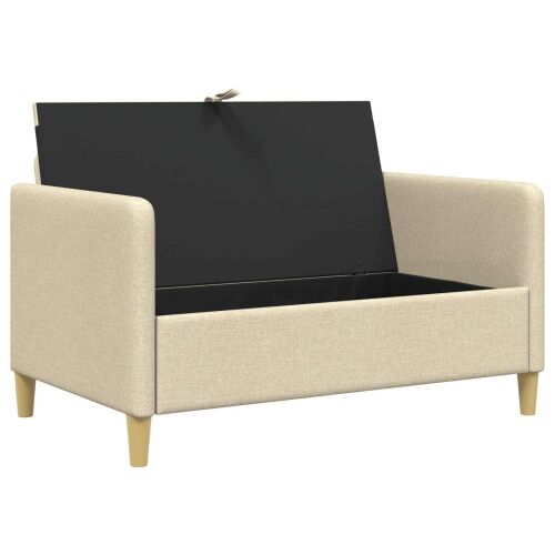 Sofa s pohranom Krem 122 x 78 x 87 cm Poliester - Krem 110 cm Cijena