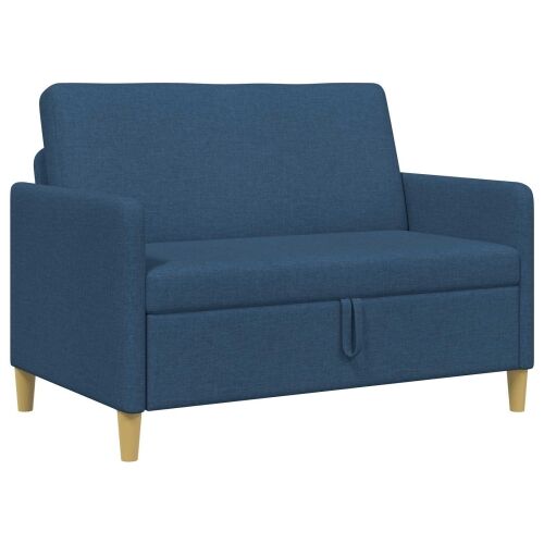 Sofa s pohranom Plava 122 x 78 x 87 cm Poliester - Plava 110 cm Cijena