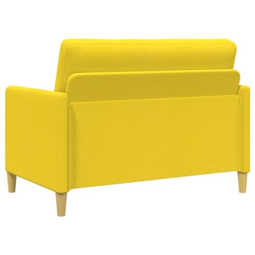 Sofa s pohranom Svijetlo žuta 122 x 78 x 87 cm Poliester - Svjetložuta 110 cm Cijena