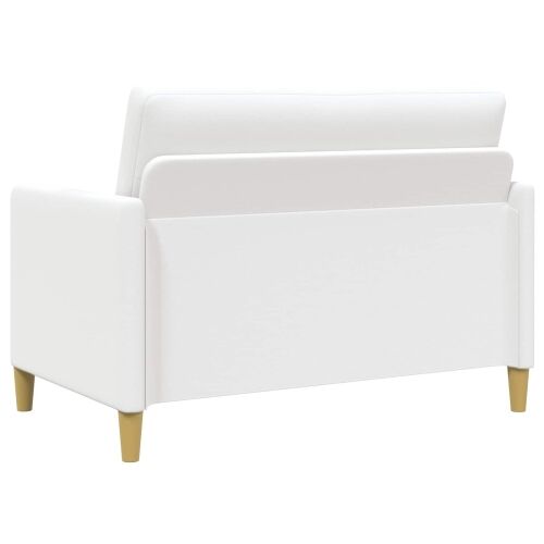 Sofa s pohranom Bijela 122 x 78 x 87 cm Poliester - Bijela 110 cm Cijena