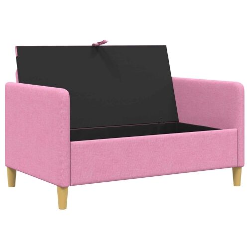 Sofa s pohranom Ružičasta 122 x 78 x 87 cm Poliester - Ružičasta 110 cm Cijena
