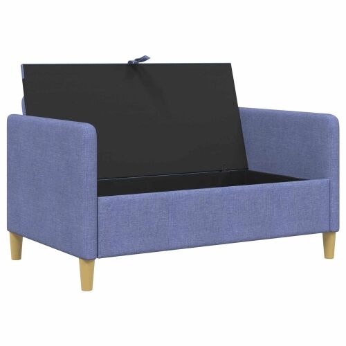 Sofa s pohranom Traper plava 122 x 78 x 87 cm Poliester - Trapere plave boje 110 cm Cijena