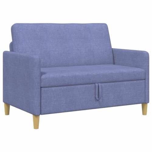 Sofa s pohranom Traper plava 122 x 78 x 87 cm Poliester - Trapere plave boje 110 cm Cijena