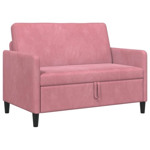Sofa s pohranom Ružičasta 122 x 78 x 87 cm Poliester - Ružičasta 110 cm Cijena