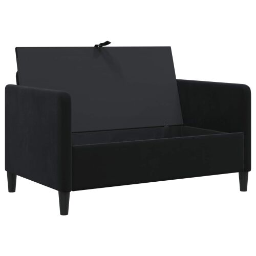 Sofa s pohranom Crna 122 x 78 x 87 cm Poliester - Crna 110 cm Cijena