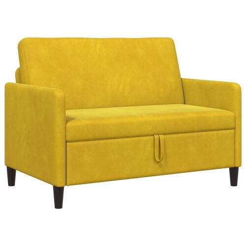 Sofa s pohranom Žuta 122 x 78 x 87 cm Poliester - Žuta 110 cm Cijena