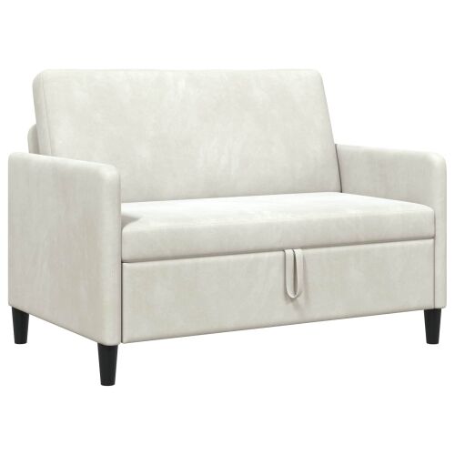 Sofa s pohranom Krem 122 x 78 x 87 cm Poliester - Krem 110 cm Cijena