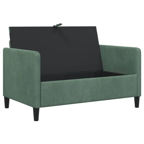Sofa s pohranom Morska zelena 122 x 78 x 87 cm Poliester - zelena boja mora 110 cm Cijena